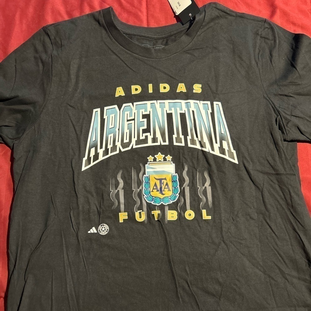 MEN'S ADIDAS ARGENTINA SOCCER RETRO HERITAGE GRAPHIC T-SHIRT - Picture 1 of 3